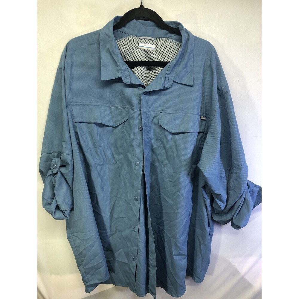 Columbia Omni Shade Sun Protection Mens Size XXL Button Down Shirt Mesh Vented